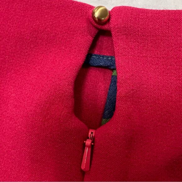 Lilly Pulitzer Pink Sheath Dress with Gold Button Accents sz 2 - Picture 4 of 11